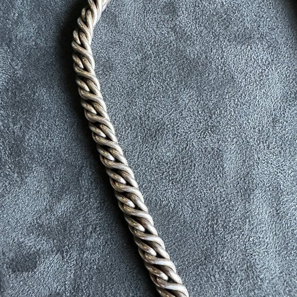 David Yurman Diamond X Chain Necklace w/ White Diamonds - Picture 10 of 16